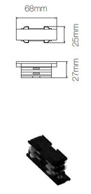 Liaison noir pour accrocher rail - luminaire LED