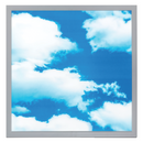 Dalle LED sérigraphiée motif ciel pour faux plafond de 600 x 600 mm