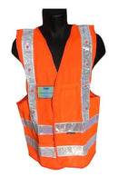 Gilet orange à LED - sécurité