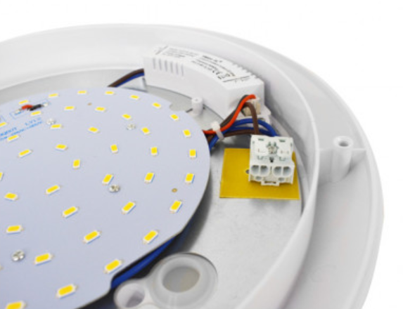 Hublot LED rond ∅300mm 18W IP65 IK10 avec/sans détection - Miidex Lighting
