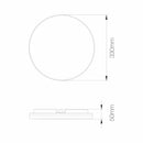 Dimensions plafonnier LED en saillie