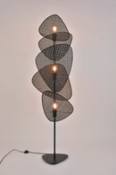 Lampadaire SCREEN 3 Lampes E27 cannage noir