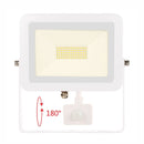 Projecteur LED blanc en aluminium, capteur intégré