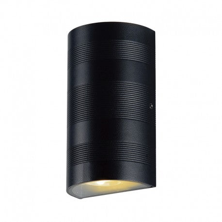 luminaire noir - cylindrique - double éclairage