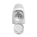 Réglette LED salle de bain COMPACTO 8W CCT 3000/4000°K IP44 avec interrupteur ON/OFF et prise 230V